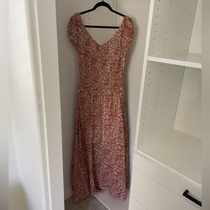 Free People Maxi Low Back Floral Dress